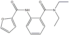 N-{2-[(diethylamino)carbonyl]phenyl}-2-furamide 结构式