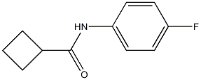 N-(4-fluorophenyl)cyclobutanecarboxamide 结构式