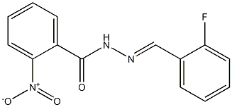 N'-(2-fluorobenzylidene)-2-nitrobenzohydrazide 结构式