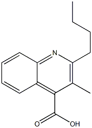 2-butyl-3-methylquinoline-4-carboxylic acid 结构式