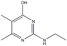2-乙氨基-4,5-二甲基-6-羟基嘧啶 结构式