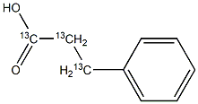 3-Phenylpropionic  acid-1,2,3-13C3 结构式