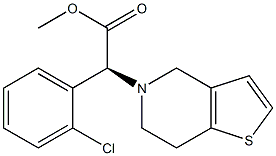 (alpha S)alpha-(2-Chlorophenyl)-6,7-dihydrothieno[3,2-C]pyridine-5(4H)-acetic acid methyl ester 结构式
