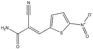 (E)-2-cyano-3-(5-nitro-2-thienyl)-2-propenamide 结构式