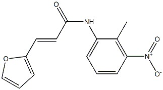 (E)-3-(2-furyl)-N-(2-methyl-3-nitrophenyl)-2-propenamide 结构式