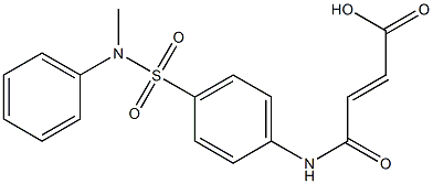 (E)-4-{4-[(methylanilino)sulfonyl]anilino}-4-oxo-2-butenoic acid 结构式