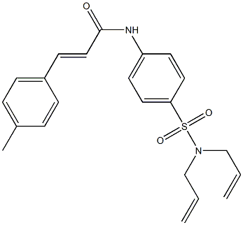 (E)-N-{4-[(diallylamino)sulfonyl]phenyl}-3-(4-methylphenyl)-2-propenamide 结构式