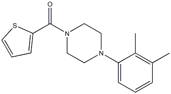 [4-(2,3-dimethylphenyl)-1-piperazinyl](2-thienyl)methanone 结构式
