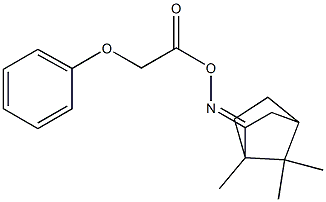 N-[(2-phenoxyacetyl)oxy]-N-(1,7,7-trimethylbicyclo[2.2.1]hept-2-ylidene)amine 结构式