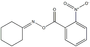 N-cyclohexylidene-N-[(2-nitrobenzoyl)oxy]amine 结构式