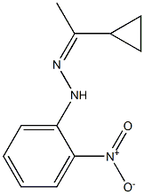 1-cyclopropyl-1-ethanone N-(2-nitrophenyl)hydrazone 结构式