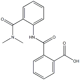 2-({2-[(dimethylamino)carbonyl]anilino}carbonyl)benzoic acid 结构式