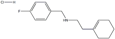 2-(1-cyclohexen-1-yl)-N-(4-fluorobenzyl)-1-ethanamine hydrochloride 结构式