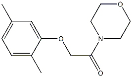 2-(2,5-dimethylphenoxy)-1-(4-morpholinyl)-1-ethanone 结构式