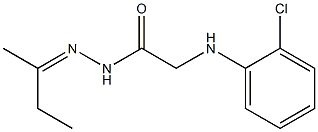 2-(2-chloroanilino)-N'-[(Z)-1-methylpropylidene]acetohydrazide 结构式