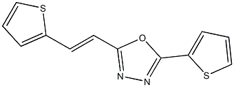 2-(2-thienyl)-5-[(E)-2-(2-thienyl)ethenyl]-1,3,4-oxadiazole 结构式