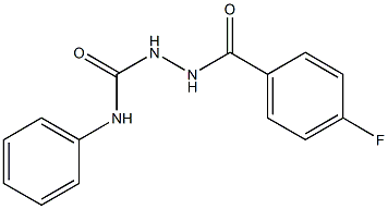 2-(4-fluorobenzoyl)-N-phenyl-1-hydrazinecarboxamide 结构式