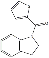 2,3-dihydro-1H-indol-1-yl(2-thienyl)methanone 结构式