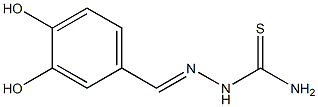 2-[(E)-(3,4-dihydroxyphenyl)methylidene]-1-hydrazinecarbothioamide 结构式