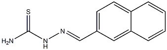 2-[(E)-2-naphthylmethylidene]-1-hydrazinecarbothioamide 结构式