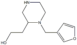 2-[1-(3-furylmethyl)-2-piperazinyl]-1-ethanol 结构式