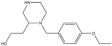 2-[1-(4-ethoxybenzyl)-2-piperazinyl]-1-ethanol 结构式