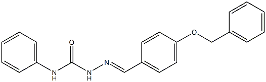 2-{(E)-[4-(benzyloxy)phenyl]methylidene}-N-phenyl-1-hydrazinecarboxamide 结构式