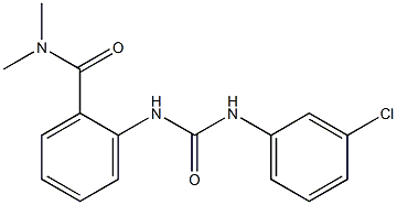 2-{[(3-chloroanilino)carbonyl]amino}-N,N-dimethylbenzamide 结构式