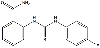 2-{[(4-fluoroanilino)carbothioyl]amino}benzamide 结构式