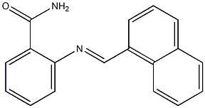 2-{[(E)-1-naphthylmethylidene]amino}benzamide 结构式