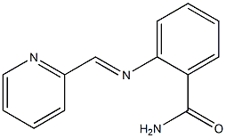 2-{[(E)-2-pyridinylmethylidene]amino}benzamide 结构式