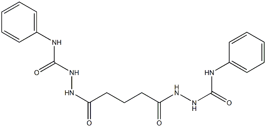 2-{5-[2-(anilinocarbonyl)hydrazino]-5-oxopentanoyl}-N-phenyl-1-hydrazinecarboxamide 结构式