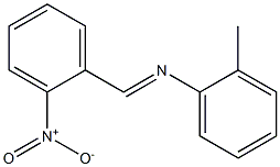 N-(2-methylphenyl)-N-[(E)-(2-nitrophenyl)methylidene]amine 结构式