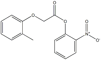 2-nitrophenyl 2-(2-methylphenoxy)acetate 结构式