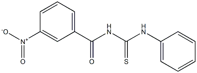 N-(3-nitrobenzoyl)-N'-phenylthiourea 结构式