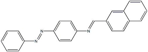 N-[(E)-2-naphthylmethylidene]-N-{4-[(E)-2-phenyldiazenyl]phenyl}amine 结构式