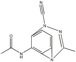 N-{4-[2-(1-cyano-2-nitriloethylidene)hydrazino]phenyl}acetamide 结构式