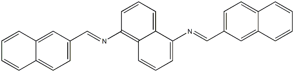 N-[(E)-2-naphthylmethylidene]-N-(5-{[(E)-2-naphthylmethylidene]amino}-1-naphthyl)amine 结构式