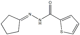 N'-cyclopentylidene-2-thiophenecarbohydrazide 结构式