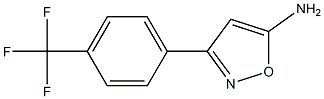 3-[4-(trifluoromethyl)phenyl]-5-isoxazolylamine 结构式