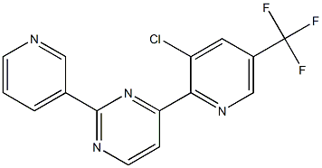 4-[3-chloro-5-(trifluoromethyl)-2-pyridinyl]-2-(3-pyridinyl)pyrimidine 结构式