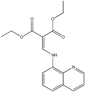 diethyl 2-[(8-quinolinylamino)methylene]malonate 结构式