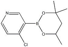 4-Chloro-3-(4,4,6-trimethyl-1,3,2-dioxaborinan-2-yl)pyridine 结构式