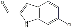 6-氯-1H-吲哚-2-甲醛 结构式
