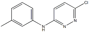 6-氯-N-间甲苯基哒嗪-3-胺 结构式