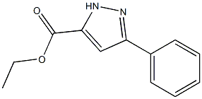 3-苯基-1H-吡唑-5-羧酸乙酯 结构式