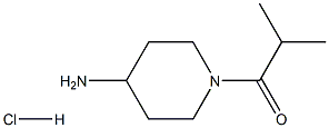 1-isobutyrylpiperidin-4-amine hydrochloride 结构式