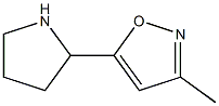 3-methyl-5-pyrrolidin-2-ylisoxazole 结构式