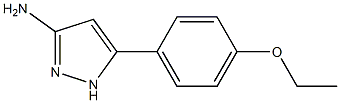 5-(4-ethoxyphenyl)-1H-pyrazol-3-amine 结构式