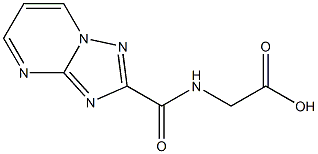 [([1,2,4]三唑并[1,5-A]嘧啶-2-羰基)-氨基]-乙酸 结构式